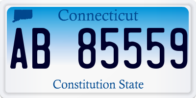 CT license plate AB85559