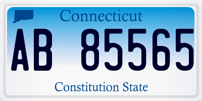 CT license plate AB85565