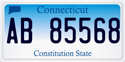 CT license plate AB85568