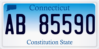 CT license plate AB85590