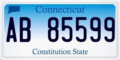 CT license plate AB85599