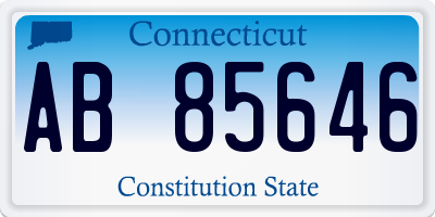 CT license plate AB85646