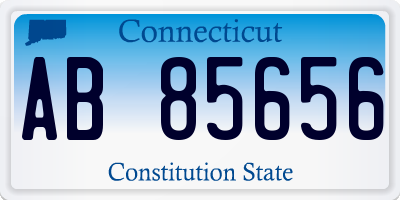 CT license plate AB85656