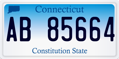 CT license plate AB85664