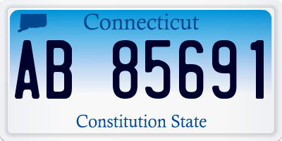 CT license plate AB85691