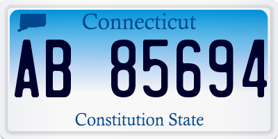 CT license plate AB85694