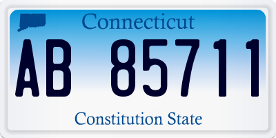 CT license plate AB85711