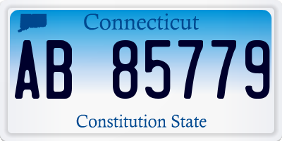 CT license plate AB85779