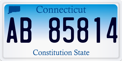 CT license plate AB85814
