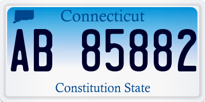 CT license plate AB85882