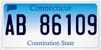 CT license plate AB86109