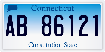 CT license plate AB86121
