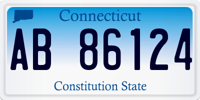 CT license plate AB86124