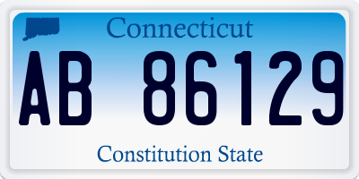 CT license plate AB86129