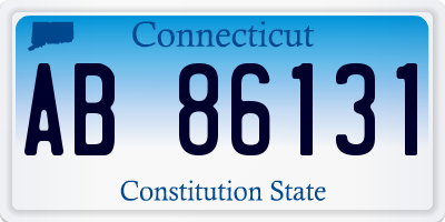 CT license plate AB86131