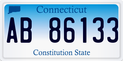 CT license plate AB86133