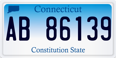 CT license plate AB86139