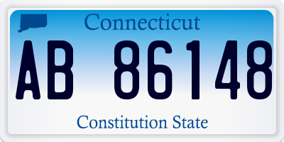CT license plate AB86148
