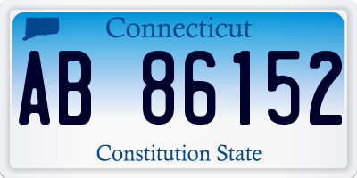 CT license plate AB86152