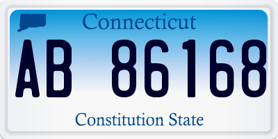 CT license plate AB86168