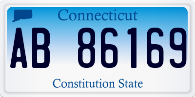 CT license plate AB86169