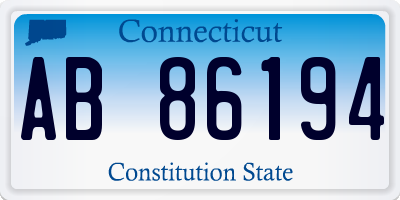 CT license plate AB86194