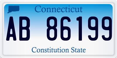 CT license plate AB86199