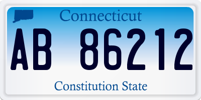 CT license plate AB86212