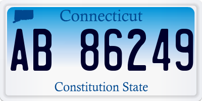 CT license plate AB86249