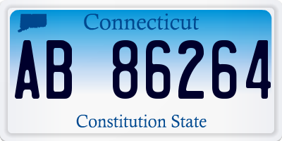 CT license plate AB86264
