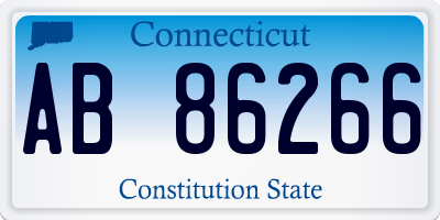 CT license plate AB86266