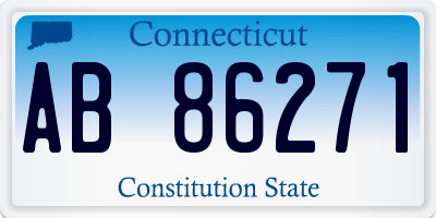 CT license plate AB86271