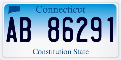 CT license plate AB86291