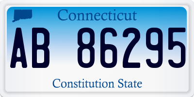 CT license plate AB86295