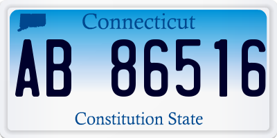 CT license plate AB86516