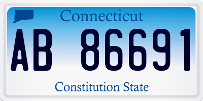 CT license plate AB86691