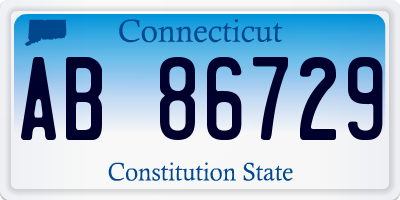 CT license plate AB86729