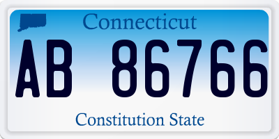 CT license plate AB86766