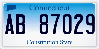 CT license plate AB87029