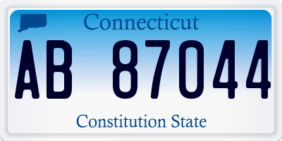 CT license plate AB87044