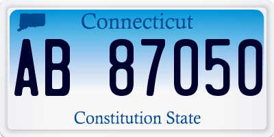 CT license plate AB87050