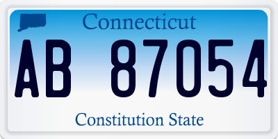 CT license plate AB87054