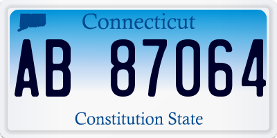 CT license plate AB87064