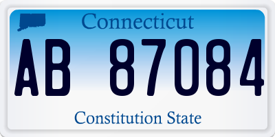 CT license plate AB87084