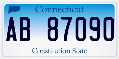 CT license plate AB87090