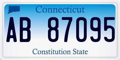 CT license plate AB87095