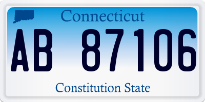 CT license plate AB87106