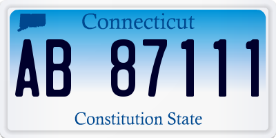 CT license plate AB87111