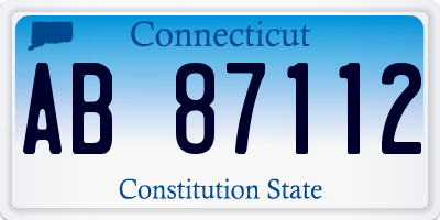 CT license plate AB87112