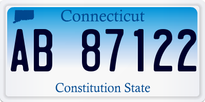 CT license plate AB87122